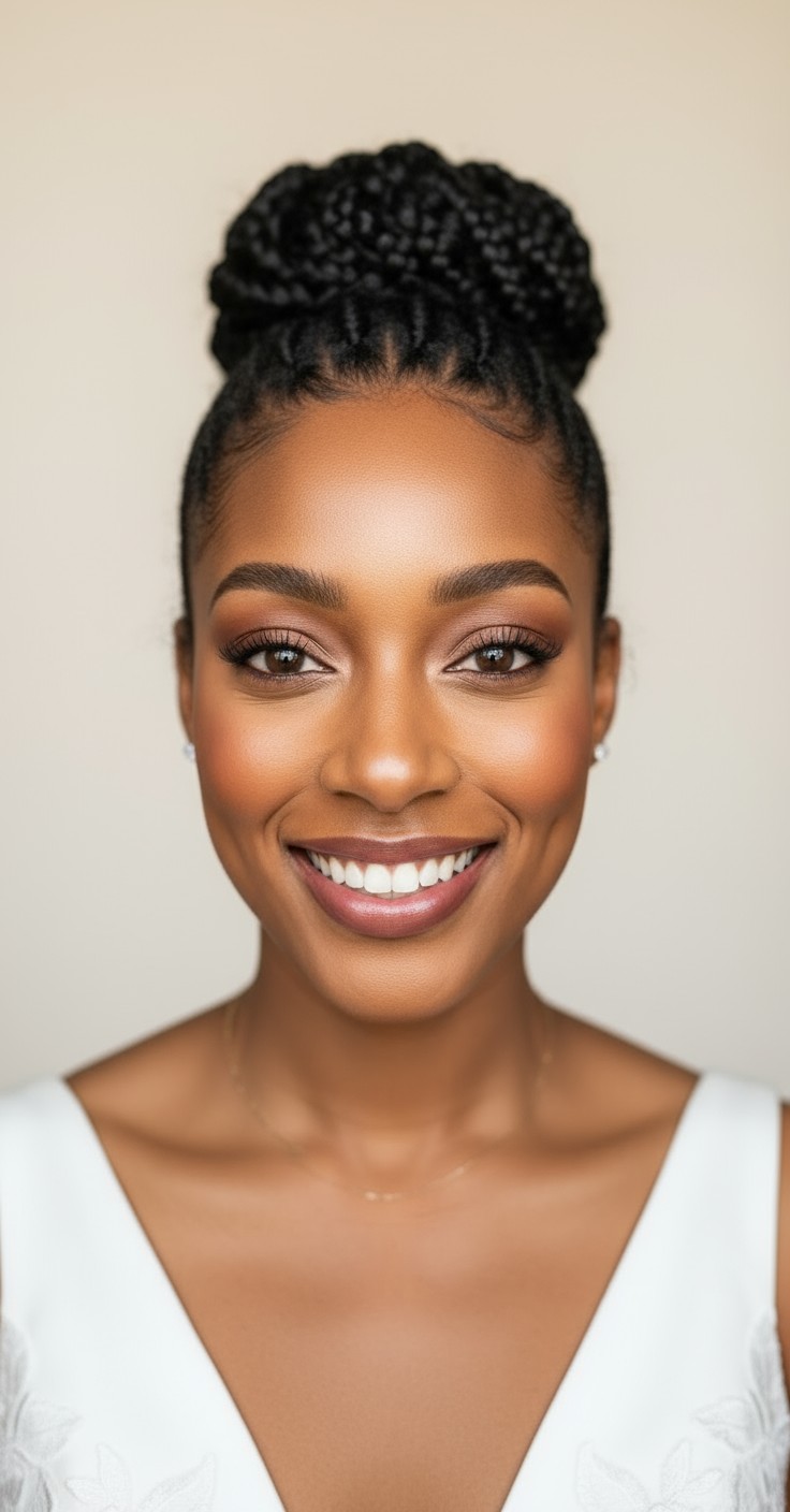 After Messy Bun Wedding Hair